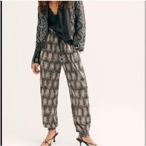 Antik Batik Black Gold Harem Jogger Pants